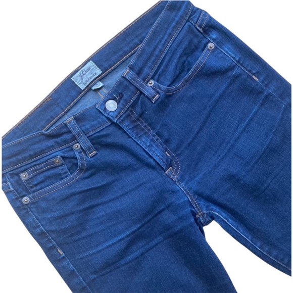 J Crew Toothpick Jeans Cropped Dark Wash High Waist Size 28 - Picture 5 of 5